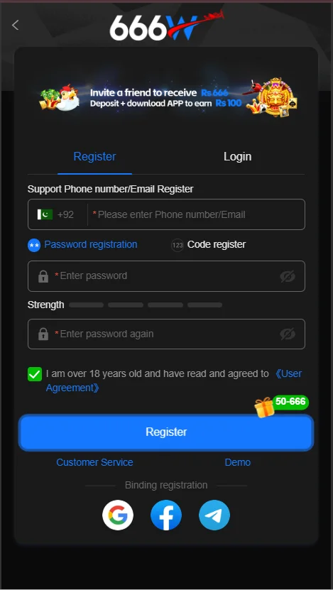 666W Register
